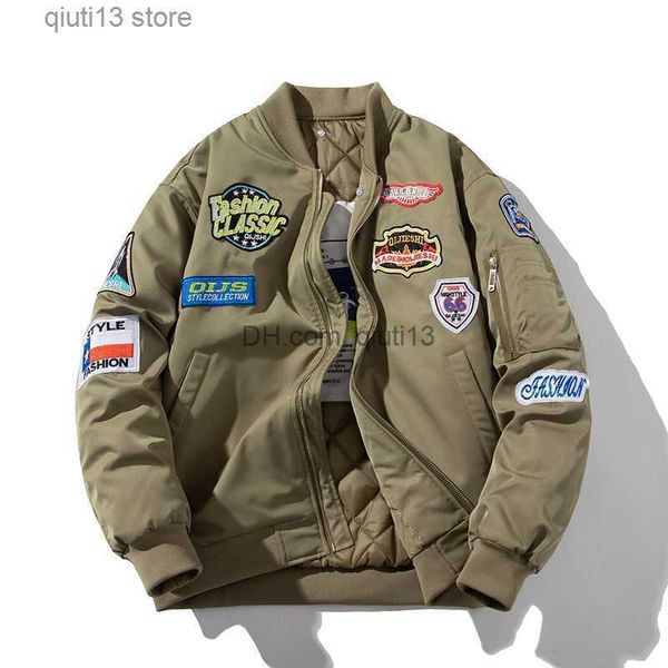 men's jackets bomber jacket men army badge winter pilot jacket retro hooded parkas windbreaker motorcycle coat male youth outwear men c, Black;brown
men's jackets bomber jacket men army badge winter pilot jacket retro hooded parkas windbreaker motorcycle coat male youth outwear men c, Black;brown