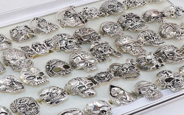 whole bulk 50pcslots punk metal skull rings for men women size 8 to 11 mix style6182442, Golden;silver
whole bulk 50pcslots punk metal skull rings for men women size 8 to 11 mix style6182442, Golden;silver