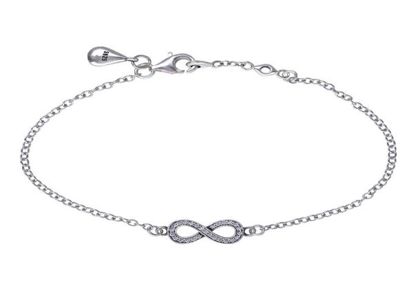 romantic 925 sterling silver infinity silver wedding bracelet with cz for women fine jewelry making whole2439083, Black
romantic 925 sterling silver infinity silver wedding bracelet with cz for women fine jewelry making whole2439083, Black