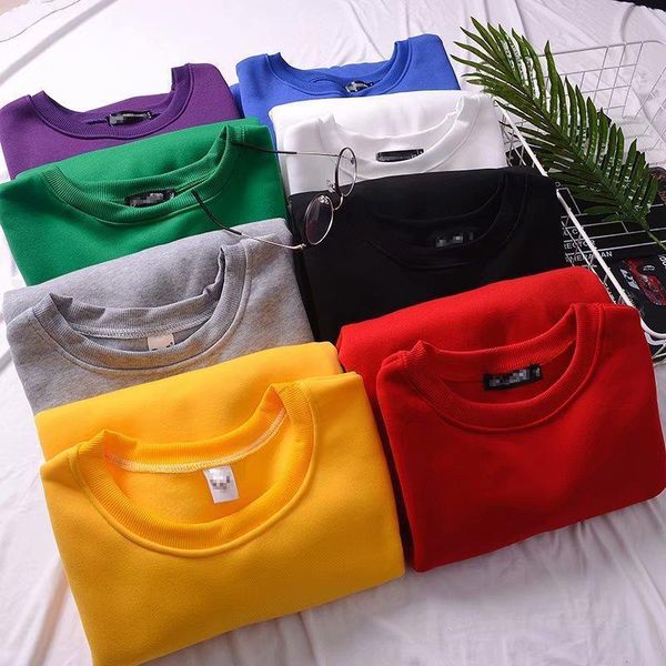 women's hoodies sweatshirts autumn and winter men's women's sweater solid round collar coat long sleeve blank wholeszation 23, Black
women's hoodies sweatshirts autumn and winter men's women's sweater solid round collar coat long sleeve blank wholeszation 23, Black