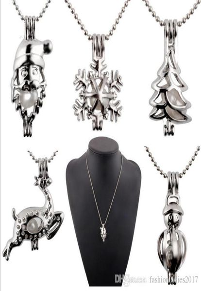 new pearl cage pendant necklace with oyster pearl christmas tree snowman deer santa hollow locket clavicle chain pearl necklaces j2415726, Silver
new pearl cage pendant necklace with oyster pearl christmas tree snowman deer santa hollow locket clavicle chain pearl necklaces j2415726, Silver