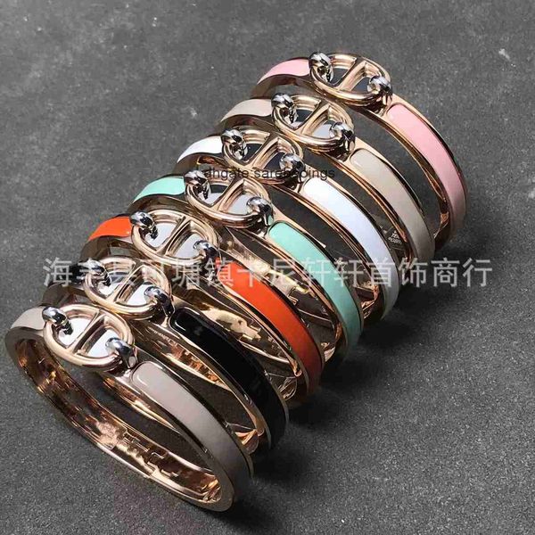 aher mas designer luxury brand enamel bracelet enamel pig nose bracelet love home buckle h couple bracelet ghdt, Black
aher mas designer luxury brand enamel bracelet enamel pig nose bracelet love home buckle h couple bracelet ghdt, Black
