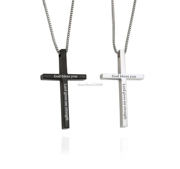 black stainless steel cross pendant necklaces god bless cross necklace women mens fashion jewelry gift will and sandy new2883602, Silver
black stainless steel cross pendant necklaces god bless cross necklace women mens fashion jewelry gift will and sandy new2883602, Silver