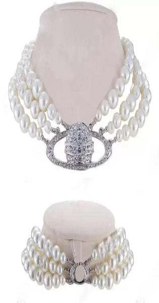 luxury fashionable pearl necklace advanced retro three layer pearl shiny saturn bead pendant242a7636852, Silver
luxury fashionable pearl necklace advanced retro three layer pearl shiny saturn bead pendant242a7636852, Silver