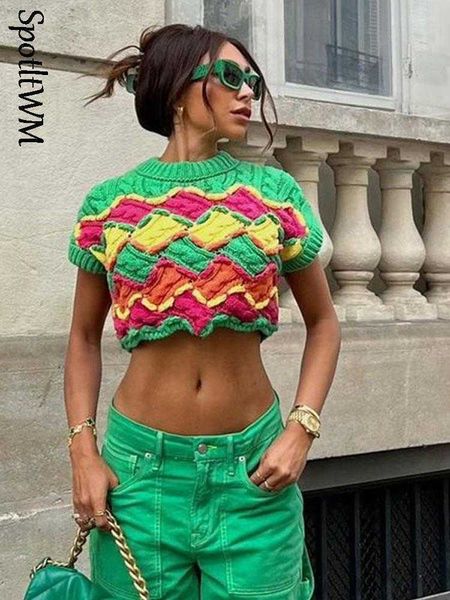 women's sweaters women fashion cropped knit sweater vest elegant o-neck crochet pullover 2023 female short sleeve high waist y2k casual, White;black
women's sweaters women fashion cropped knit sweater vest elegant o-neck crochet pullover 2023 female short sleeve high waist y2k casual, White;black