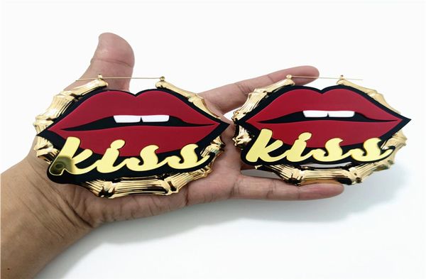 kiss red lips big bamboo hoop earrings for women mirror gold letter hyperbole hiphop rock acrylic festival party jewelry1474296, Golden;silver
kiss red lips big bamboo hoop earrings for women mirror gold letter hyperbole hiphop rock acrylic festival party jewelry1474296, Golden;silver