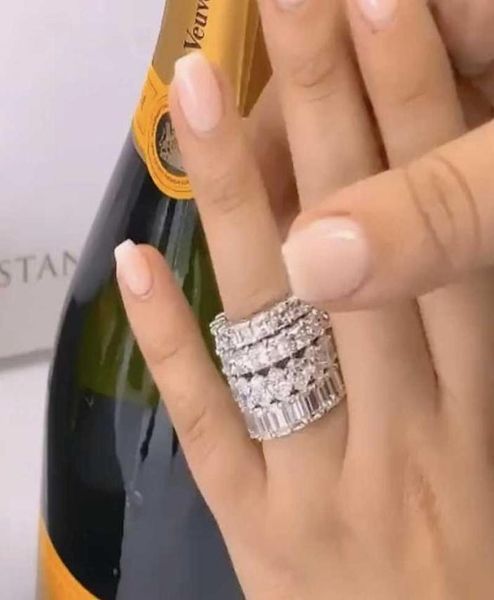 cluster rings luxury 925 sterling silver pave setting full created moissanite diamond eternity engagement wedding for women men je6079135, Golden;silver
cluster rings luxury 925 sterling silver pave setting full created moissanite diamond eternity engagement wedding for women men je6079135, Golden;silver