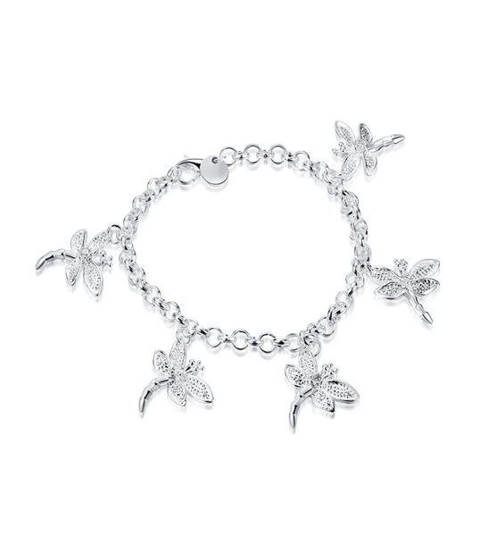 five dragonfly bracelet sterling silver plated bracelet brand new men and women 925 silver bracelet spb0924208391, Black
five dragonfly bracelet sterling silver plated bracelet brand new men and women 925 silver bracelet spb0924208391, Black