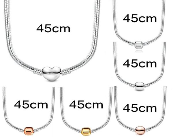 fashion chain necklace choker for european clasp charm bead bangle bracelets designer 45cm8974388, Golden;silver
fashion chain necklace choker for european clasp charm bead bangle bracelets designer 45cm8974388, Golden;silver