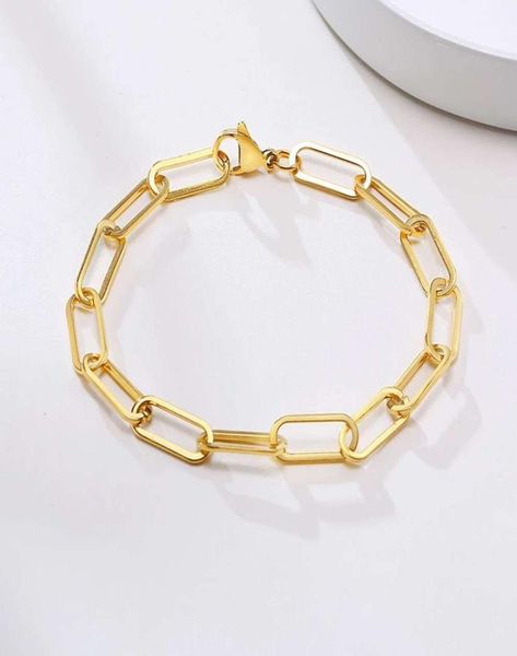 dainty adjustable 316l stainls steel 14k gold plated waterproof and never tarnish jewelry paperclip chain bracelet for women8204346, Golden;silver
dainty adjustable 316l stainls steel 14k gold plated waterproof and never tarnish jewelry paperclip chain bracelet for women8204346, Golden;silver