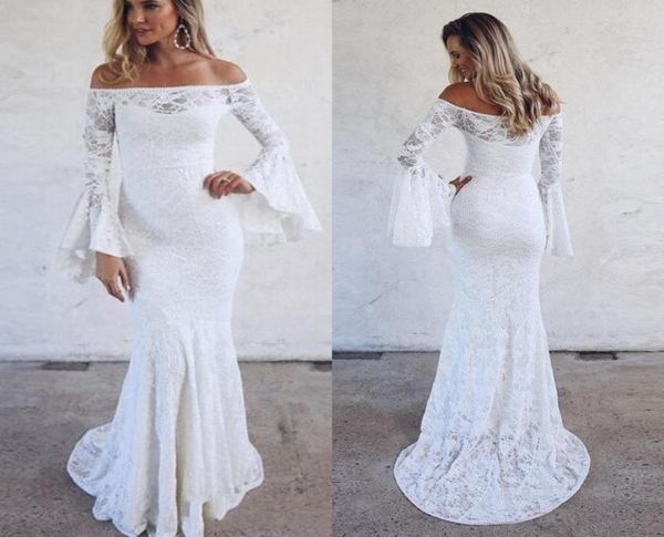 beach lace mermaid wedding dresses long bohemian flare sleeves off shoulder long floor length wedding dress boho bridal gowns vest1084741, White
beach lace mermaid wedding dresses long bohemian flare sleeves off shoulder long floor length wedding dress boho bridal gowns vest1084741, White