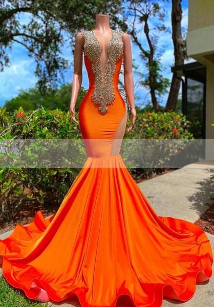 2023 arabic prom dresses luxurious beaded crystals rhinestone orange deep v neck evening dress mermaid formal party gowns open bac5664750, Black
2023 arabic prom dresses luxurious beaded crystals rhinestone orange deep v neck evening dress mermaid formal party gowns open bac5664750, Black
