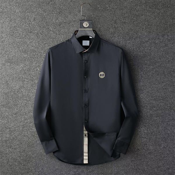 2023designer mens dress shirt casual slim silk t-shirt long sleeve casual business clothing plaid men asian szie xxl xxxl88, White;black
2023designer mens dress shirt casual slim silk t-shirt long sleeve casual business clothing plaid men asian szie xxl xxxl88, White;black