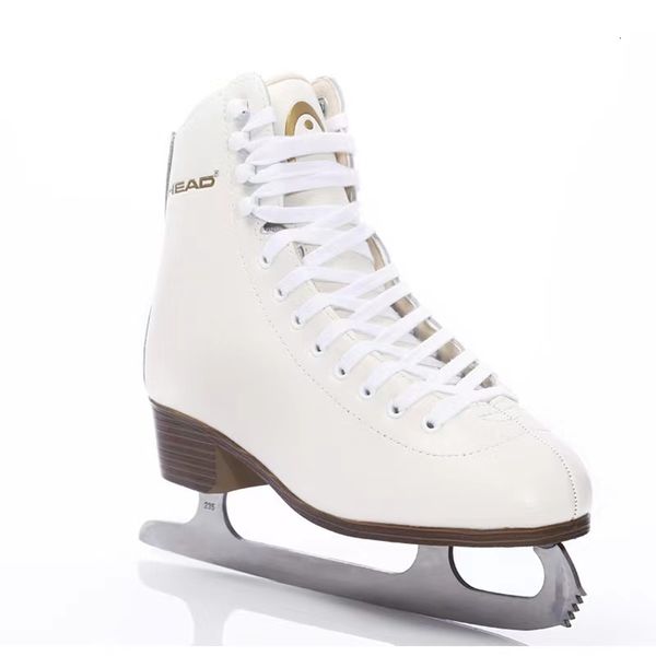 Image of Ice Skates Winter Hockey Patines Shoes With Blade Adult Teenagers Kids Professional Cowhide Thermal Warm Thicken 230717