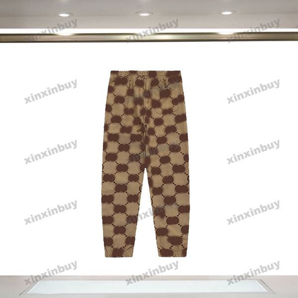 xinxinbuy men women designer pant big double letter jacquard fabric pocket letter embroidery jeans denim casual pants black khaki brown s-2x, Black;brown
xinxinbuy men women designer pant big double letter jacquard fabric pocket letter embroidery jeans denim casual pants black khaki brown s-2x, Black;brown