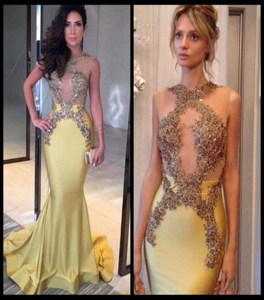vestido longo yellow mermaid evening dresses long o neck appliques beads sequins prom gown ruffles red carpet dresses9030805, Black;red
vestido longo yellow mermaid evening dresses long o neck appliques beads sequins prom gown ruffles red carpet dresses9030805, Black;red