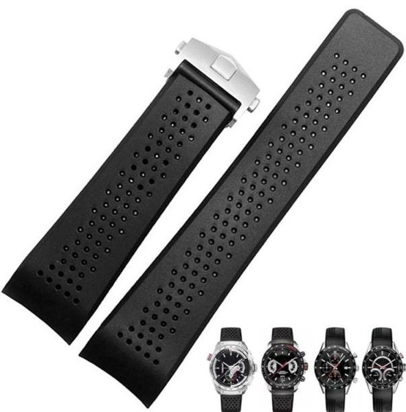 watch band for tag heuer carrera silicone rubber waterproof men women 22 24mm strap accessories bracelet belt228s4801885, Black;brown
watch band for tag heuer carrera silicone rubber waterproof men women 22 24mm strap accessories bracelet belt228s4801885, Black;brown