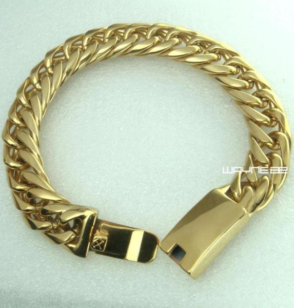 b175men039s gold tone stainless steel 125mm width bracelet bangle67531593849581, Black
b175men039s gold tone stainless steel 125mm width bracelet bangle67531593849581, Black