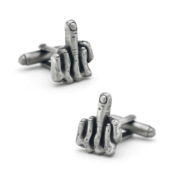 cuff links men's vintage finger gesture cufflinks retro metal color funny design quality brass cuff links hkd230718, Silver
cuff links men's vintage finger gesture cufflinks retro metal color funny design quality brass cuff links hkd230718, Silver