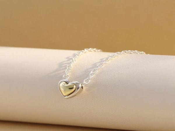 925 sterling silver 14k plated golden heart collier necklace chain for women men fit style necklaces gift jewelry 399399c00-455867606
925 sterling silver 14k plated golden heart collier necklace chain for women men fit style necklaces gift jewelry 399399c00-455867606
