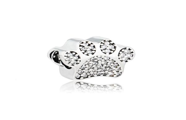 authentic 925 sterling silver bear paw sole bead charm with clear cz fit original bracelet diy jewelry making wholesale1950216, Black
authentic 925 sterling silver bear paw sole bead charm with clear cz fit original bracelet diy jewelry making wholesale1950216, Black