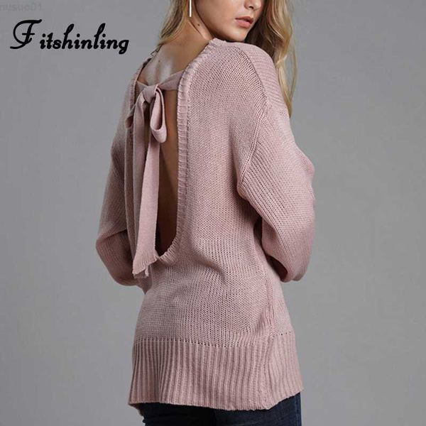 women's sweaters fitshinling backless bowknot sweater for women fashion slim pink jumper pullover female clothes knitwear winter sweate, White;black
women's sweaters fitshinling backless bowknot sweater for women fashion slim pink jumper pullover female clothes knitwear winter sweate, White;black