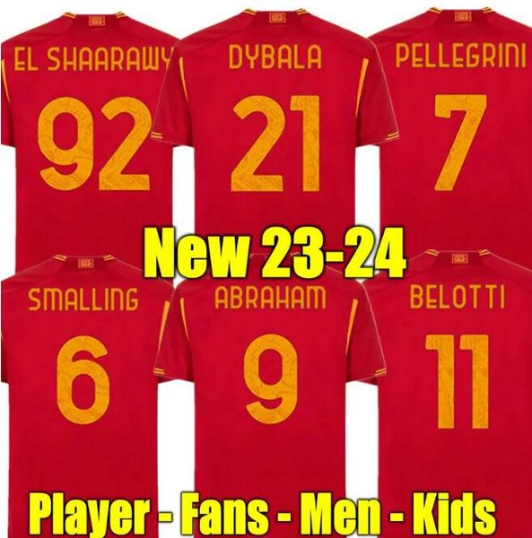 22 23 24 dybala romas soccer jerseys maglia pellegrini belotti celik abraham 2022 2023 2024 home away 3rd jerseys mancini kumbulla men kids, Black;yellow
22 23 24 dybala romas soccer jerseys maglia pellegrini belotti celik abraham 2022 2023 2024 home away 3rd jerseys mancini kumbulla men kids, Black;yellow