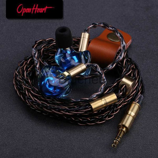 Image of Headphones Earphones OPENHEART Resin Earbuds with Mmcx Goodlooking HIFI High Quality Audio Wired Headphone Headset Inear Earphones Bass Earpieces x0718