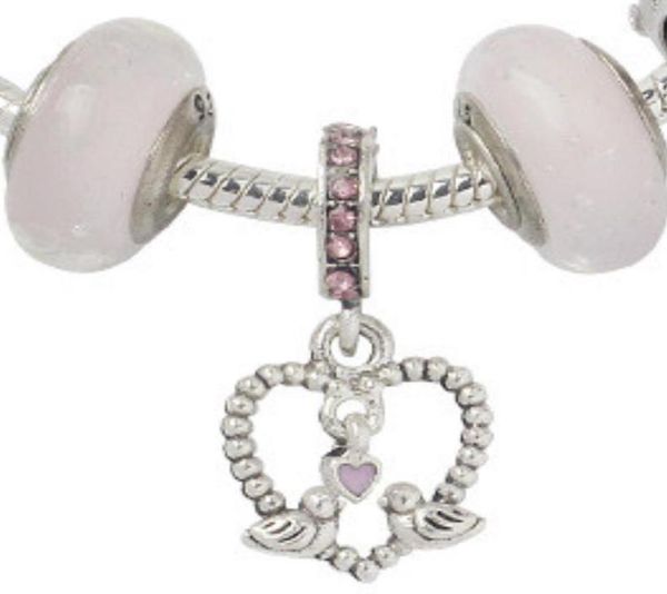 whole charm beads 925 silver plated strand bracelet new glazed big hole alloy pink series love bird pendant hand string4160736, Black
whole charm beads 925 silver plated strand bracelet new glazed big hole alloy pink series love bird pendant hand string4160736, Black