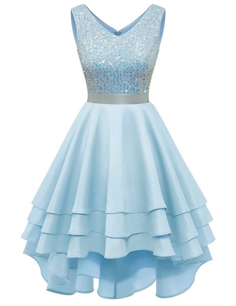 short homecoming dresses sequins v-neck tiered satin a-line party gowns princess plus size mini birthday prom graudation cocktail party gown, Blue;pink
short homecoming dresses sequins v-neck tiered satin a-line party gowns princess plus size mini birthday prom graudation cocktail party gown, Blue;pink