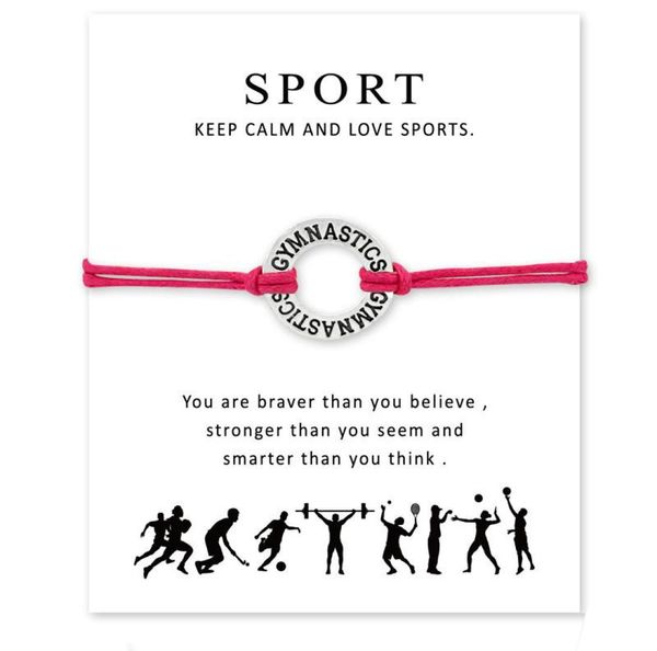 handmade rope gymnastics charm bracelets for women men friendship statement wish jewelry gift with card 9511553, Golden;silver
handmade rope gymnastics charm bracelets for women men friendship statement wish jewelry gift with card 9511553, Golden;silver