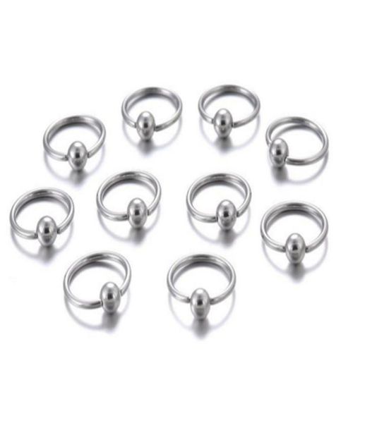 10pcsset nose ring piercing body jewelry steel hoop ring closure for lip ear nose silver plated ball body jewelry9655835, Slivery;golden
10pcsset nose ring piercing body jewelry steel hoop ring closure for lip ear nose silver plated ball body jewelry9655835, Slivery;golden