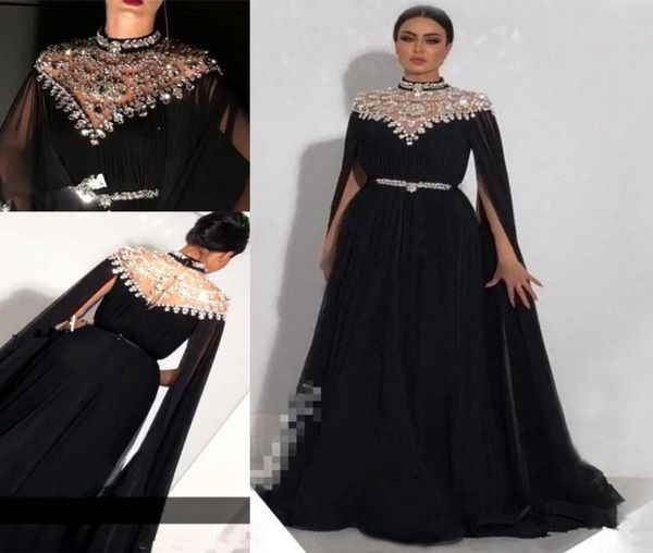 plus size crystals kaftan prom dresses caped long sleeves yousef aljasmi high neck black long chiffon arabic formal evening gowns1426148
plus size crystals kaftan prom dresses caped long sleeves yousef aljasmi high neck black long chiffon arabic formal evening gowns1426148