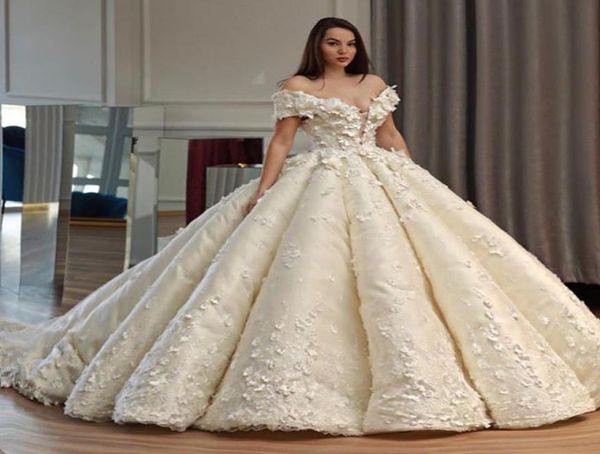 gorgeous 3dfloral appliques flower wedding dresses offtheshoulder ruffle ball gown sheer neck laceup bridal gown short sleeve 9464588, White
gorgeous 3dfloral appliques flower wedding dresses offtheshoulder ruffle ball gown sheer neck laceup bridal gown short sleeve 9464588, White