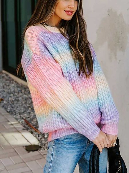 women's sweaters fitshinling tie dye rainbow sweater women 2022 autumn winter colorful pullover female knitted jumper casual new pull, White;black
women's sweaters fitshinling tie dye rainbow sweater women 2022 autumn winter colorful pullover female knitted jumper casual new pull, White;black