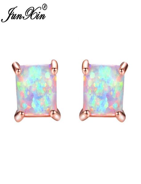 junxin greenbluewhite fire opal stud earrings for women rose gold filled square earrings princess cut birthstone earring gifts2869934, Golden;silver
junxin greenbluewhite fire opal stud earrings for women rose gold filled square earrings princess cut birthstone earring gifts2869934, Golden;silver