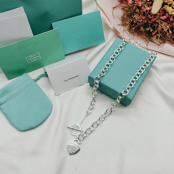 2023 new ot heart necklace for women fashion brand chain t pendant necklace gold designer necklace jewelry, Silver
2023 new ot heart necklace for women fashion brand chain t pendant necklace gold designer necklace jewelry, Silver