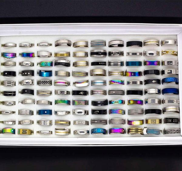 50pcs whole lots bulk women rings set stainless steel gold silver couple black ring men jewelry gift wedding band party drop2509234
50pcs whole lots bulk women rings set stainless steel gold silver couple black ring men jewelry gift wedding band party drop2509234