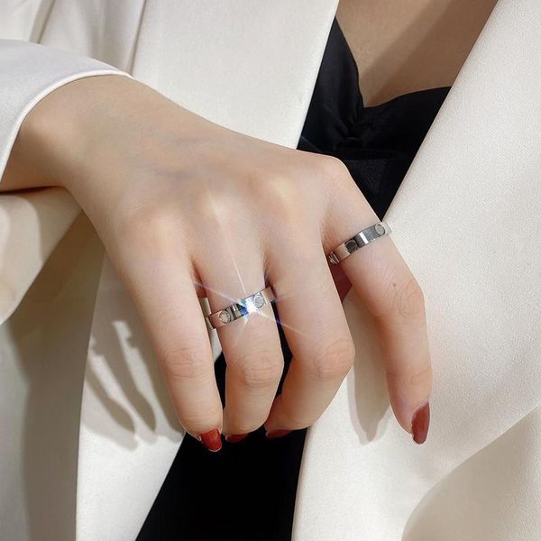wedding luxury ring love letter designer rings promise couple gifts solid color diamond for women 6 7 8 9 bague homme anelli extravagant eng, Silver
wedding luxury ring love letter designer rings promise couple gifts solid color diamond for women 6 7 8 9 bague homme anelli extravagant eng, Silver
