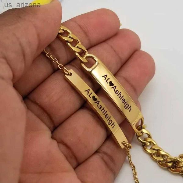 custom personalized engraving name letter bracelet stainless steel name bracelet for men women letters fashion jewelry gift l230620, Golden;silver
custom personalized engraving name letter bracelet stainless steel name bracelet for men women letters fashion jewelry gift l230620, Golden;silver