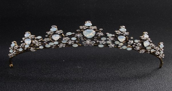 classic opal stones black gold tiaras and crowns wedding hair accessories queen head jewelry women diadem bride039s tiara jci028642015, White;golden
classic opal stones black gold tiaras and crowns wedding hair accessories queen head jewelry women diadem bride039s tiara jci028642015, White;golden