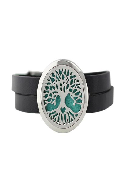3 styles life tree 30mm 316l stainless steel perfume essential oil locket black leather bracelet with replacement pads5864172, Golden;silver
3 styles life tree 30mm 316l stainless steel perfume essential oil locket black leather bracelet with replacement pads5864172, Golden;silver
