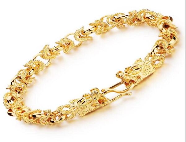 2016 new fashion new 24k yellow gold plated man bracelets vintage dragon head style chain link men bracelet jewelry 22cm long ks1076914, Golden;silver
2016 new fashion new 24k yellow gold plated man bracelets vintage dragon head style chain link men bracelet jewelry 22cm long ks1076914, Golden;silver