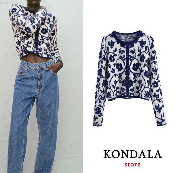 women's sweaters kondala za 2021 blue floral knitted cardigans women long sleeve v neck vintage fashion autumn sweaters female elegant, White;black
women's sweaters kondala za 2021 blue floral knitted cardigans women long sleeve v neck vintage fashion autumn sweaters female elegant, White;black