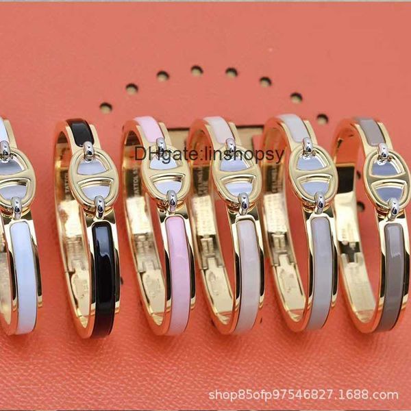 aher mas designer luxury brand enamel bracelet pig nose bracelet fashion versatile trend multi color enamel dropping glue bracelet, Black
aher mas designer luxury brand enamel bracelet pig nose bracelet fashion versatile trend multi color enamel dropping glue bracelet, Black