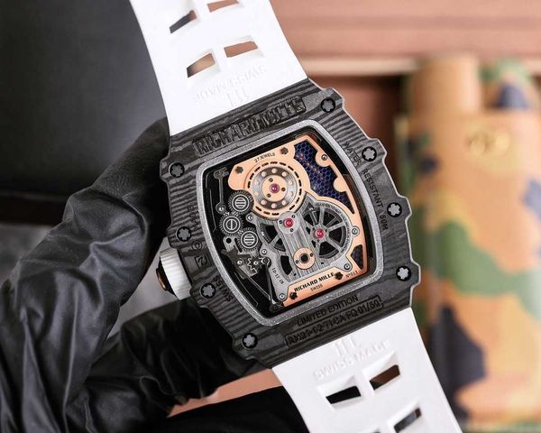 designer classical men wrist watches superb rm21-02 watch ok7m fully automatic mechanical movement sapphire mirror ntpt carbon fiber case wi, Slivery;brown
designer classical men wrist watches superb rm21-02 watch ok7m fully automatic mechanical movement sapphire mirror ntpt carbon fiber case wi, Slivery;brown