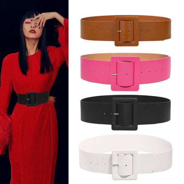 belts 6.5 cm wide ladies pin buckle pu leather wide girdle dress coat suit sweater decoration corset belts for women 230717, Black;brown
belts 6.5 cm wide ladies pin buckle pu leather wide girdle dress coat suit sweater decoration corset belts for women 230717, Black;brown
