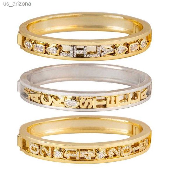 2020 new custom charms bangle women rhinestone letter bracelet personality name bangle gift l230620, Golden;silver
2020 new custom charms bangle women rhinestone letter bracelet personality name bangle gift l230620, Golden;silver