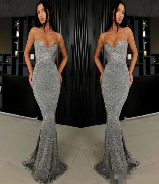 sparkly silver grey sequins prom dresses long mermaid with spaghetti straps 2019 custom made plus size evening formal wear party g8320491, Black
sparkly silver grey sequins prom dresses long mermaid with spaghetti straps 2019 custom made plus size evening formal wear party g8320491, Black
