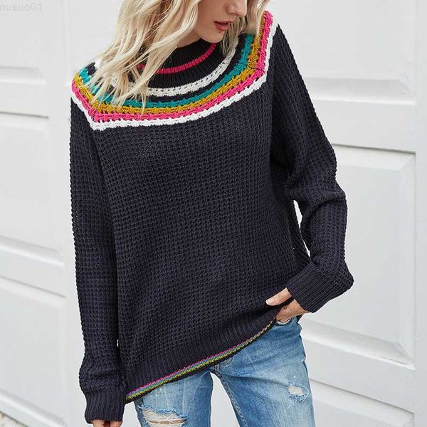 women's sweaters women's rainbow striped sweaters autumn winter ladies long sleeve contrast color knitted shirt female's pull, White;black
women's sweaters women's rainbow striped sweaters autumn winter ladies long sleeve contrast color knitted shirt female's pull, White;black